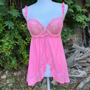 Victoria's Secret Pink Lace Babydoll